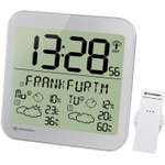 Часы настенные Bresser MyTime Meteotime LCD серебристые