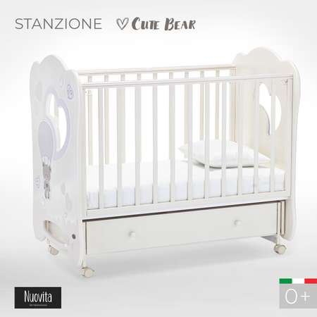 Детская кроватка Nuovita Stanzione прямоугольная, поперечный маятник (ваниль)