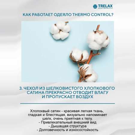 Одеяло Thermo Control TRELAX с вентиляционными вставками