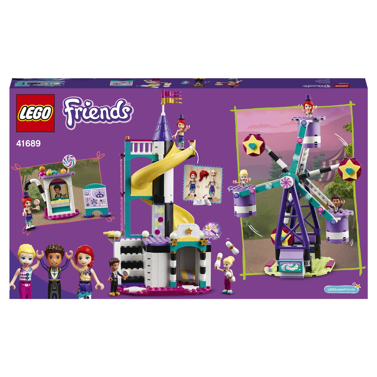 Конструктор LEGO Friends Волшебное колесо обозрения и горка 41689 - фото 3