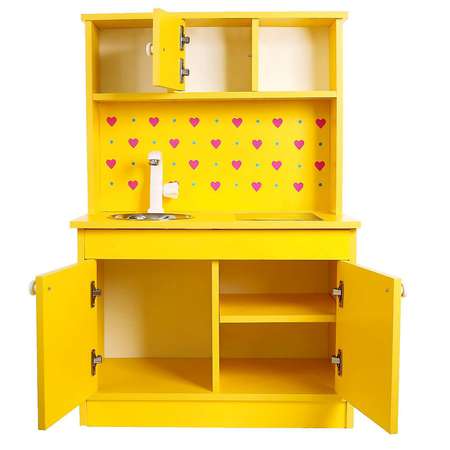 Игровая Zabiaka мебель «Детская кухня «Клубничка» цвет жёлтый