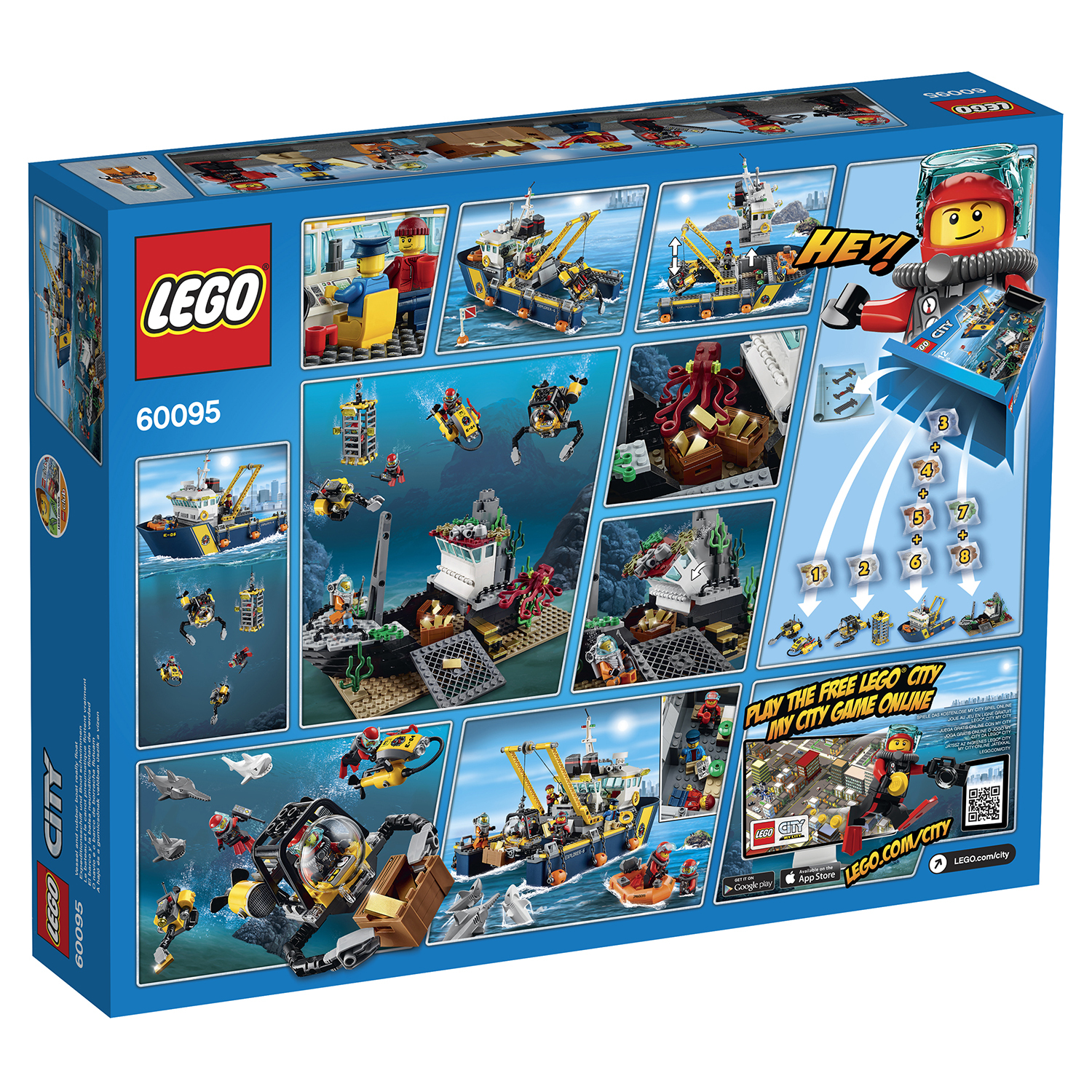 Конструктор LEGO City Deep Sea Explorers Корабль исследователей морских глубин (60095) - фото 3