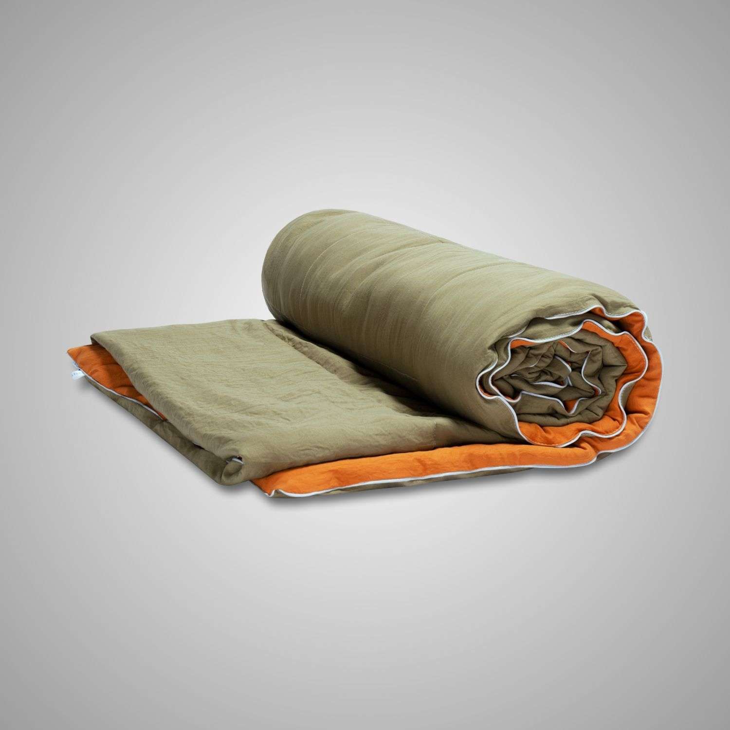 Одеяло SONNO TWIN 1.5 сп. 140х205 см цвет оранжевый оливковый - фото 2