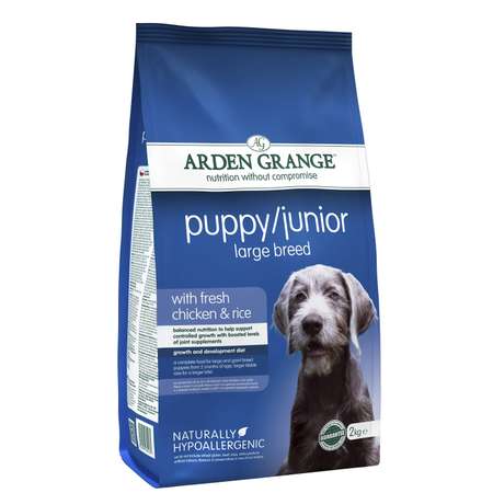 Корм для щенков Arden Grange 2кг Puppy Junior Large Breed с курицей и рисом