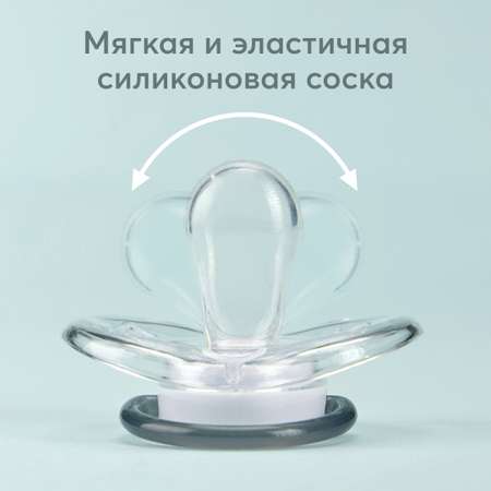 Соска-пустышка Happy Baby 6-12 месяцев форма вишня комплект 2 шт