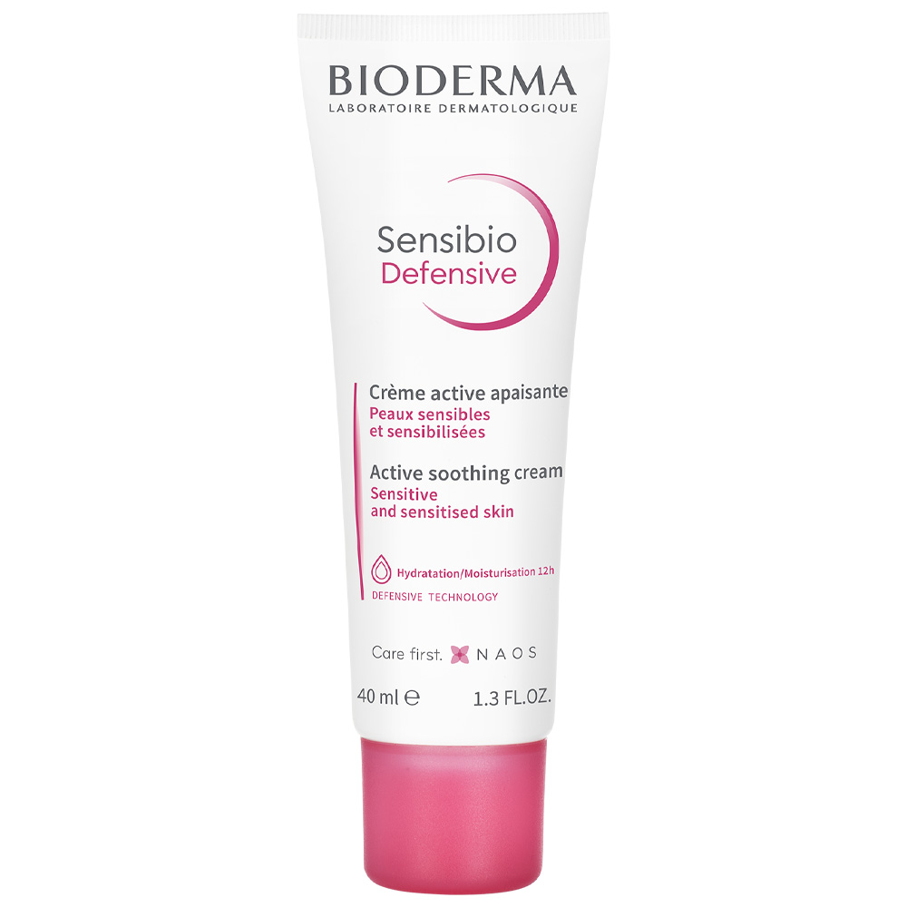 Крем Bioderma Sensibio Дефенсив для увлажнения чувствительной кожи лица легкая текстура 40 мл - фото 1