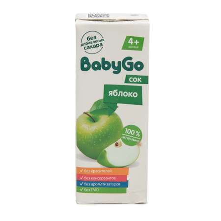 Сок Baby Go яблоко для детского питания 0.2л с 4месяцев