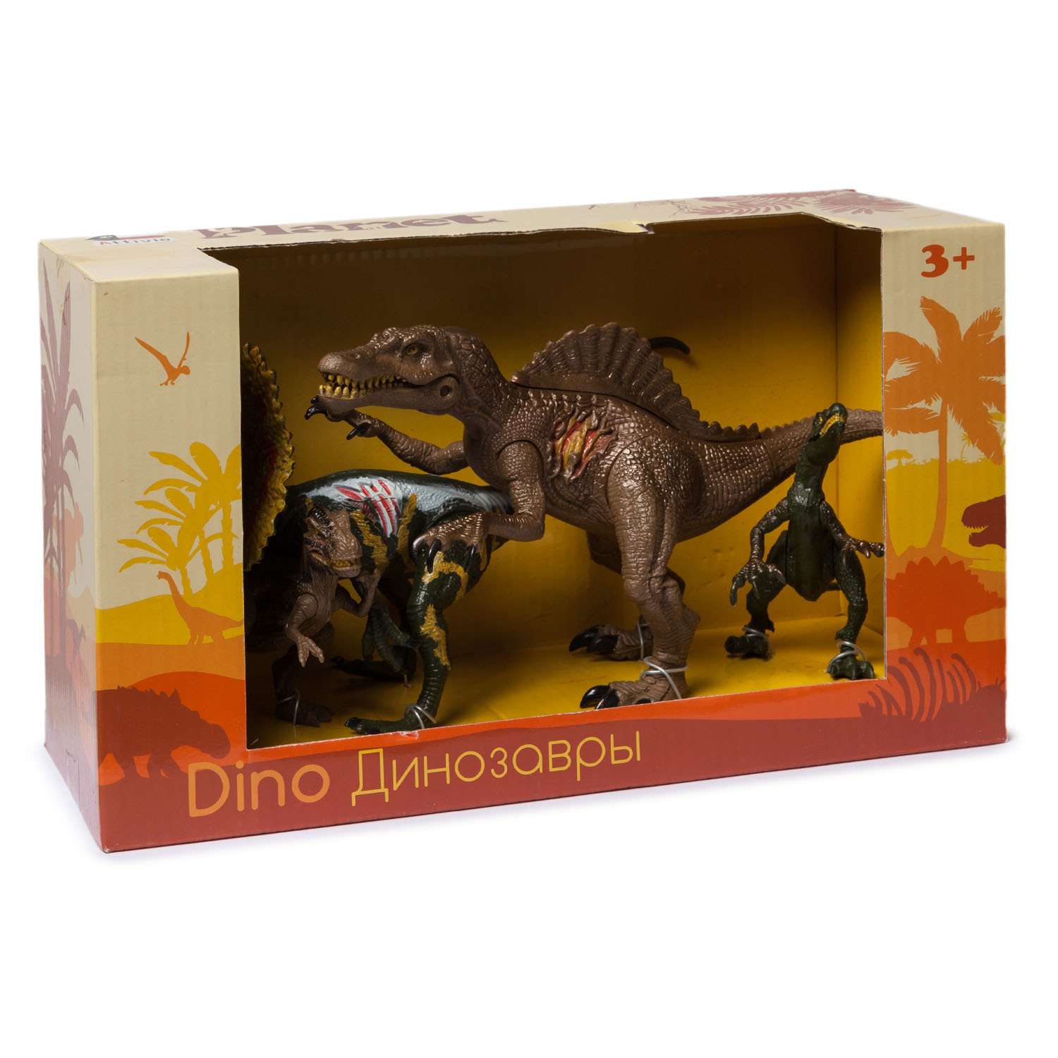 Игровой набор Attivio с динозаврами 4 шт в ассортименте - фото 14