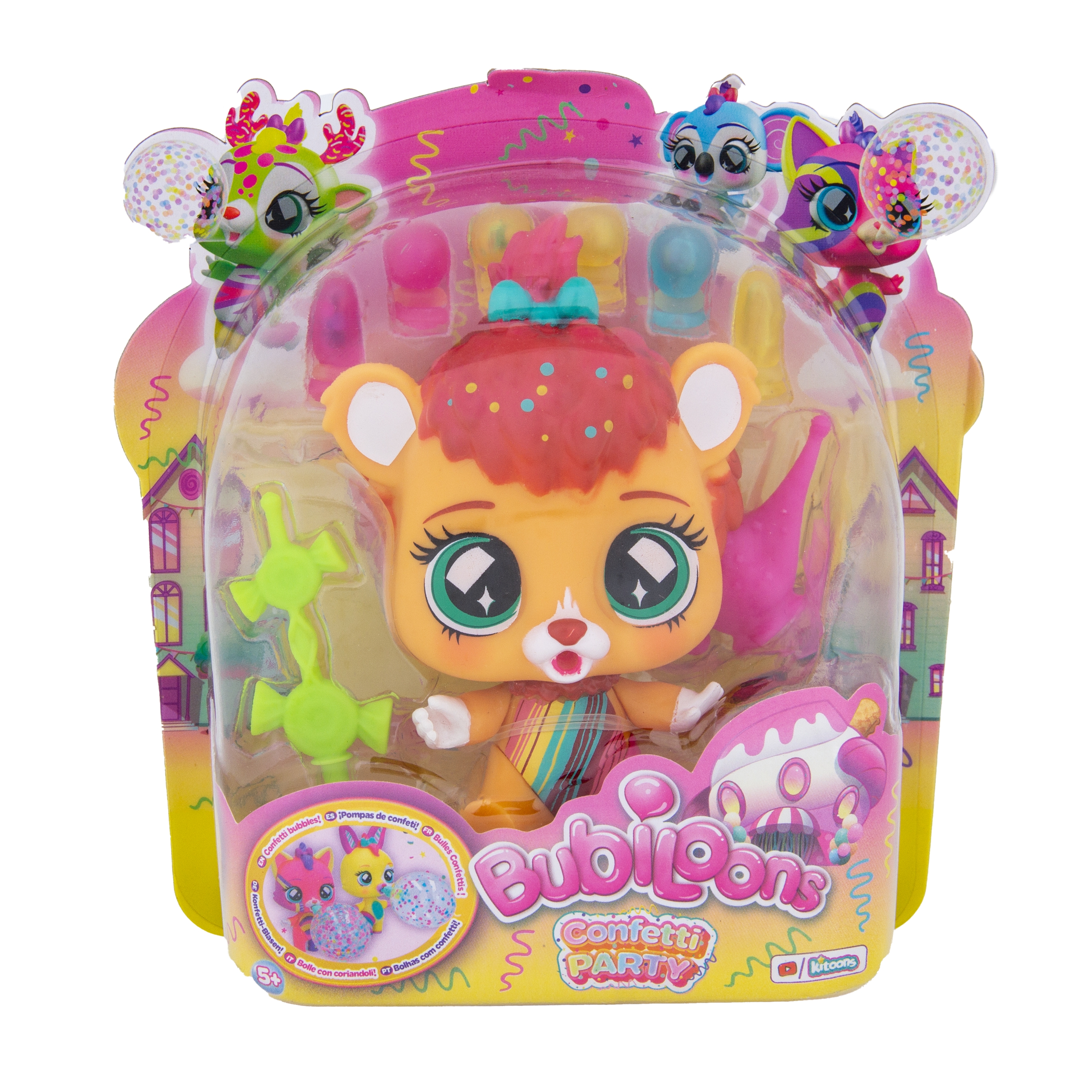 Игрушка зверушка IMC Toys Bubiloons confetti party Майя с аксессуарами - фото 1