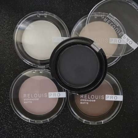 Тени для век RELOUIS pro eyeshadow matte тон 17 carbon 3г