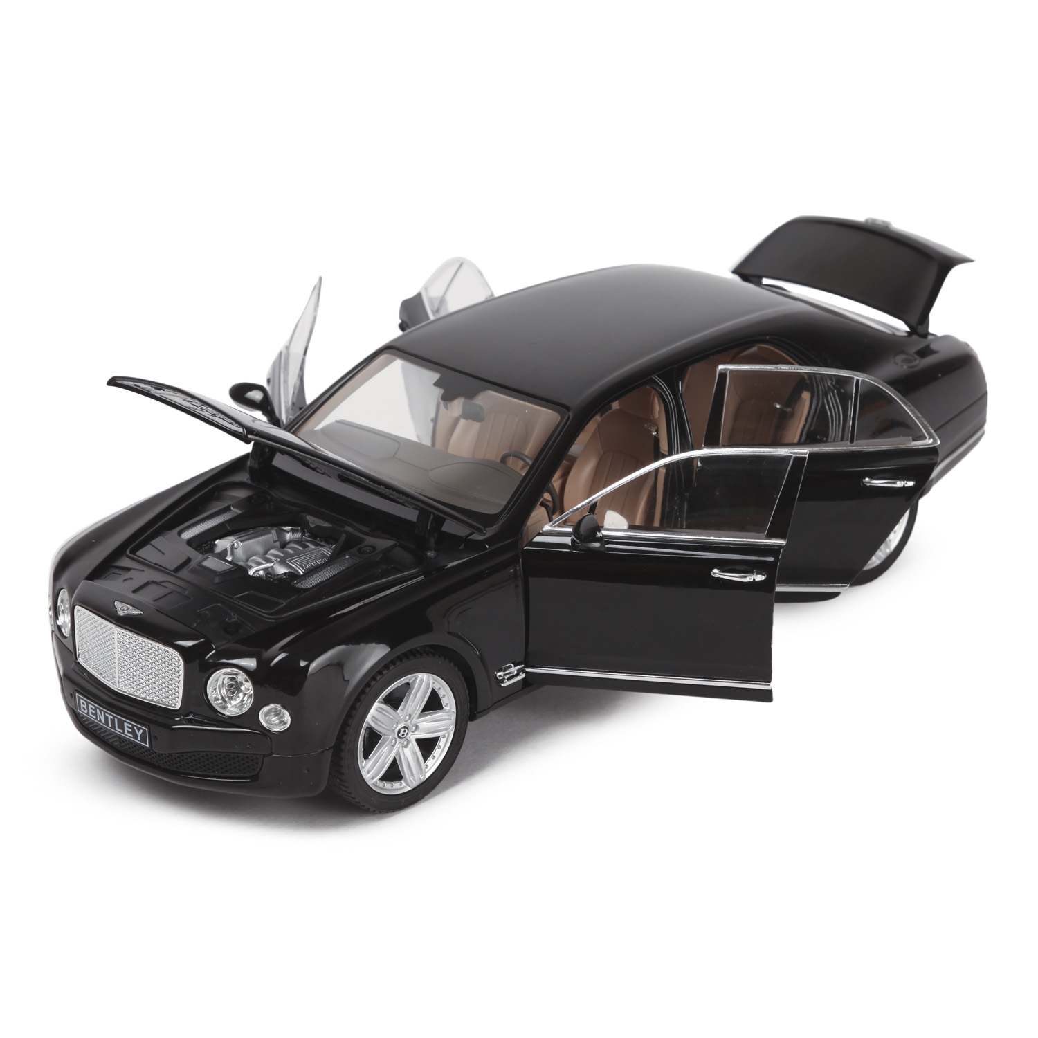 Автомобиль Rastar Bentley 1:18 черный 43800 - фото 7