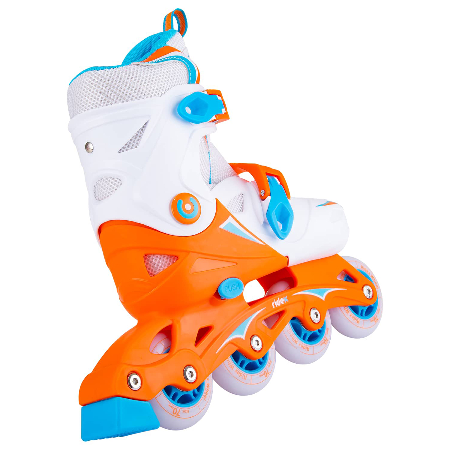 Ролики раздвижные RIDEX Inline skates Cricket Orange plastic S - фото 2