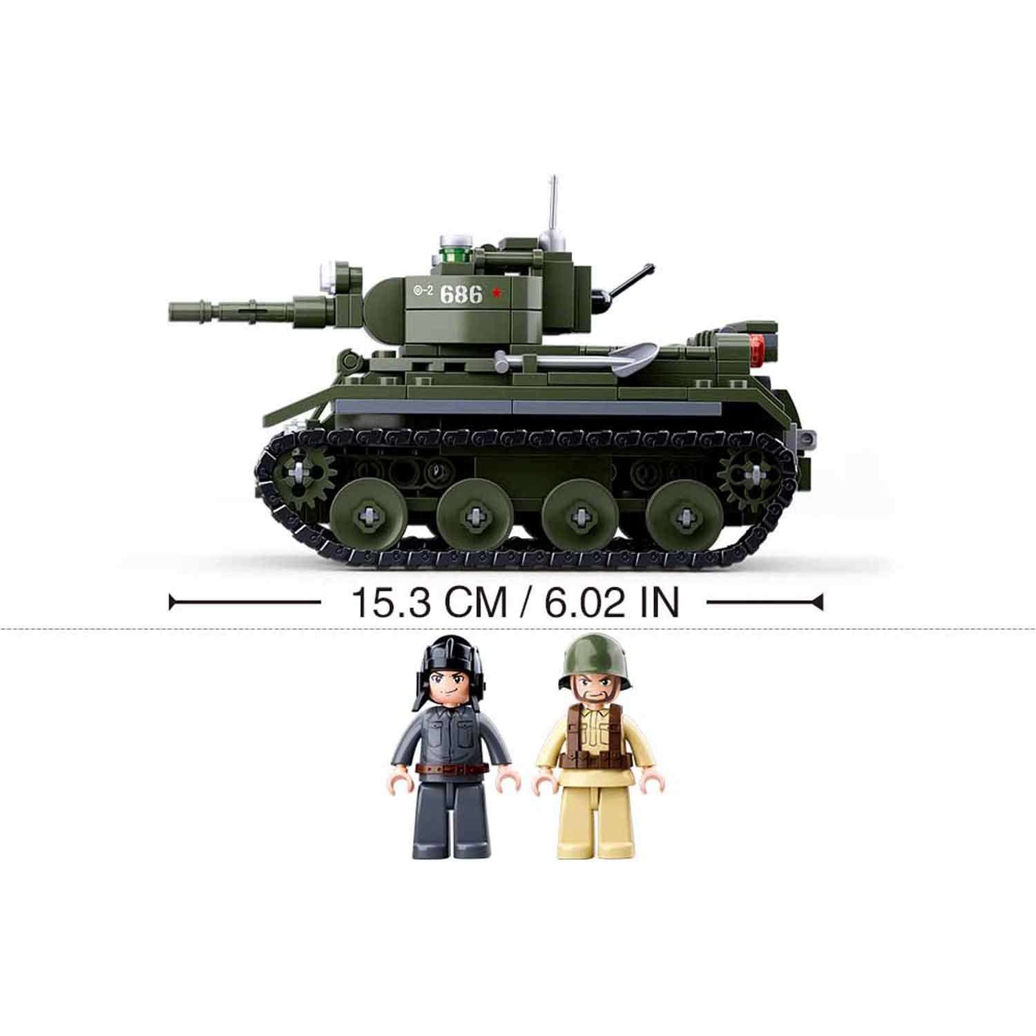 Конструктор SLUBAN Танк 1 348 деталей M38-B0686 - фото 5