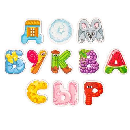 Азбука WOODLANDTOYS магнитная