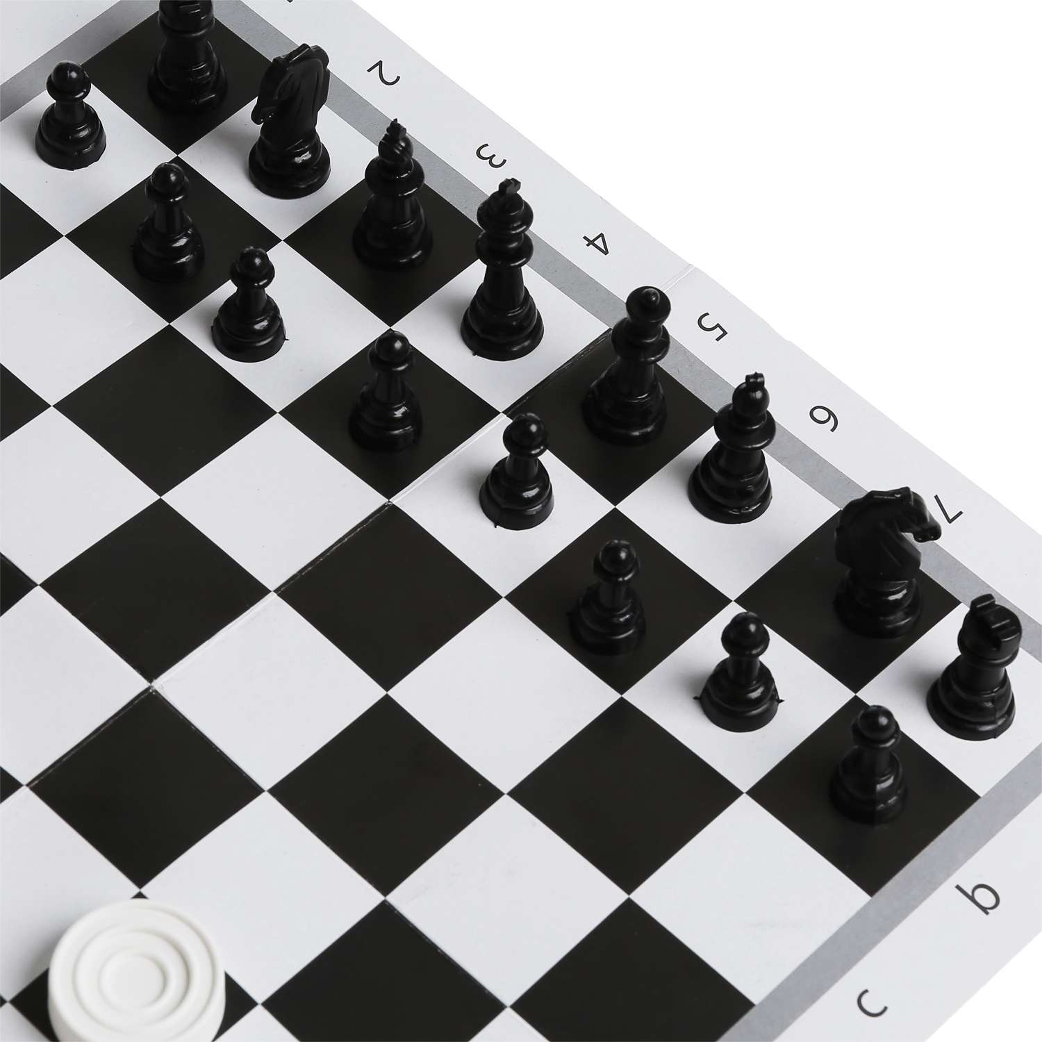 Настольная игра Умные Игры Шахматы и шашки 2в1 в пакете с хэдером малого формата 303605 - фото 2