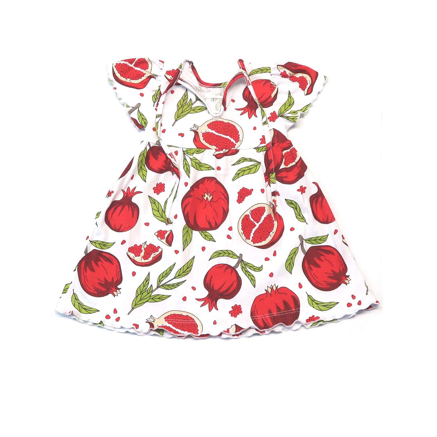Платье Рекантино 366-11 Белый Красный - фото 2