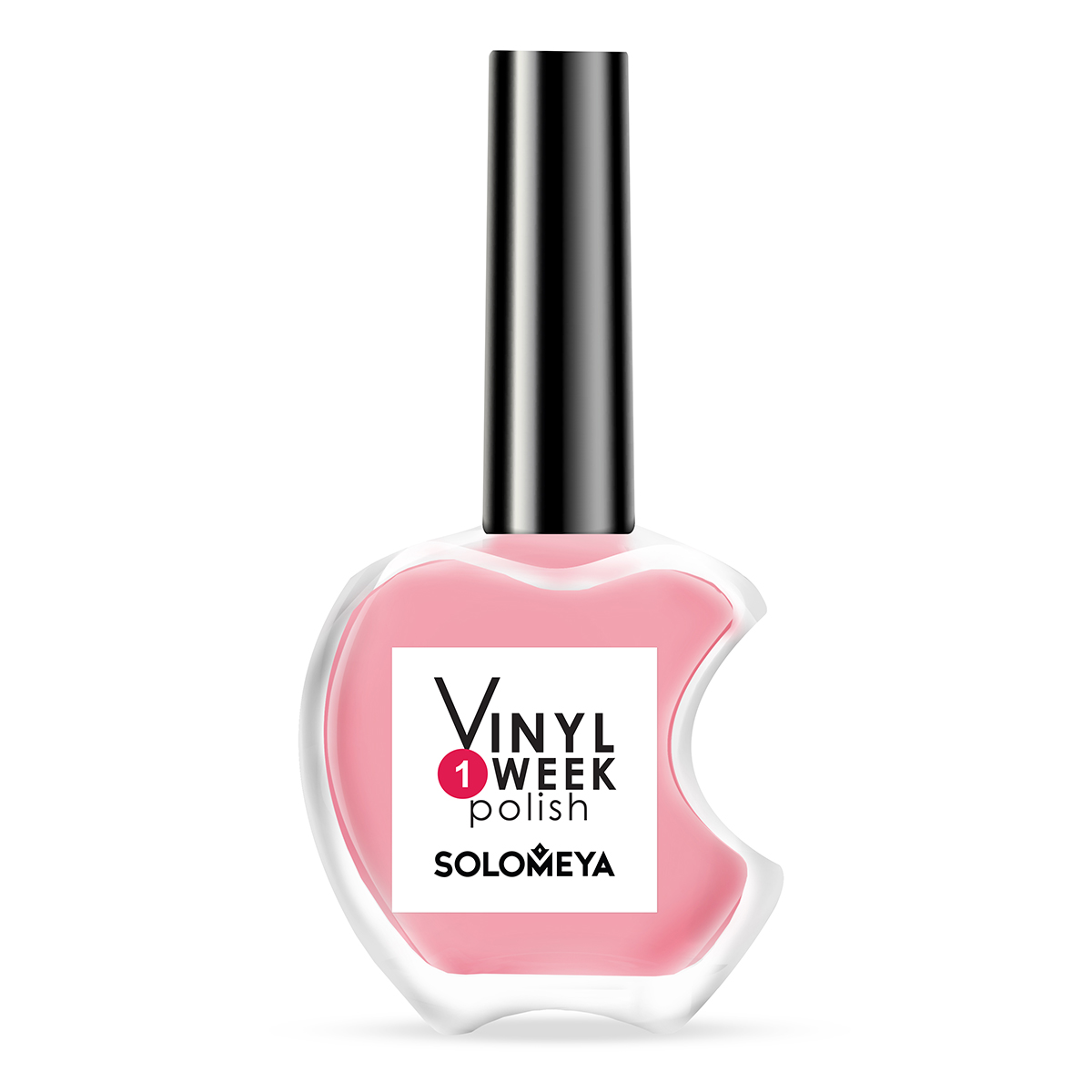 Лак для ногтей SOLOMEYA недельный One Week Vinyl Polish Salmon 3 13ml - фото 1