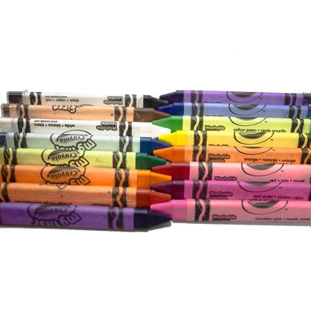 Мелки восковые Crayola смываемые, треугольные 16 шт