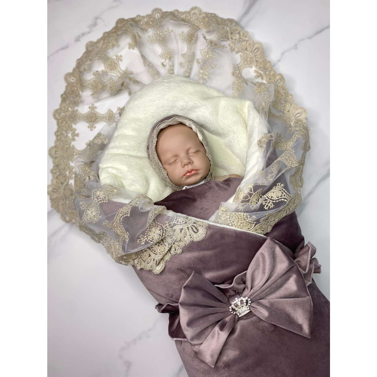 Конверт-одеяло на выписку ТОСЯ БОСЯ для новорожденного - фото 3
