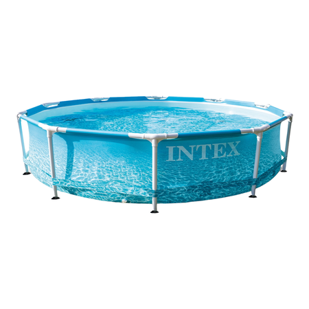 Каркасный бассейн 28208 Intex Metal Frame Pool Set Beachside c фильтр-насосом 305х76 см 4485 л