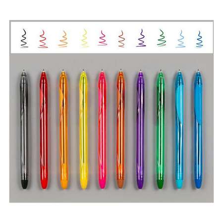 Ручки шариковые KEYROAD набор 10 цветов 0.7 мм в блистере