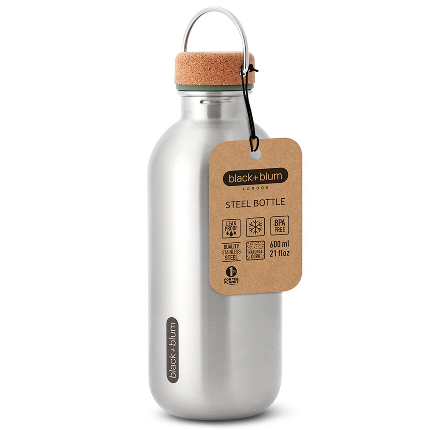 Бутылка Black+Blum Water Bottle B 600 мл оливковая - фото 8