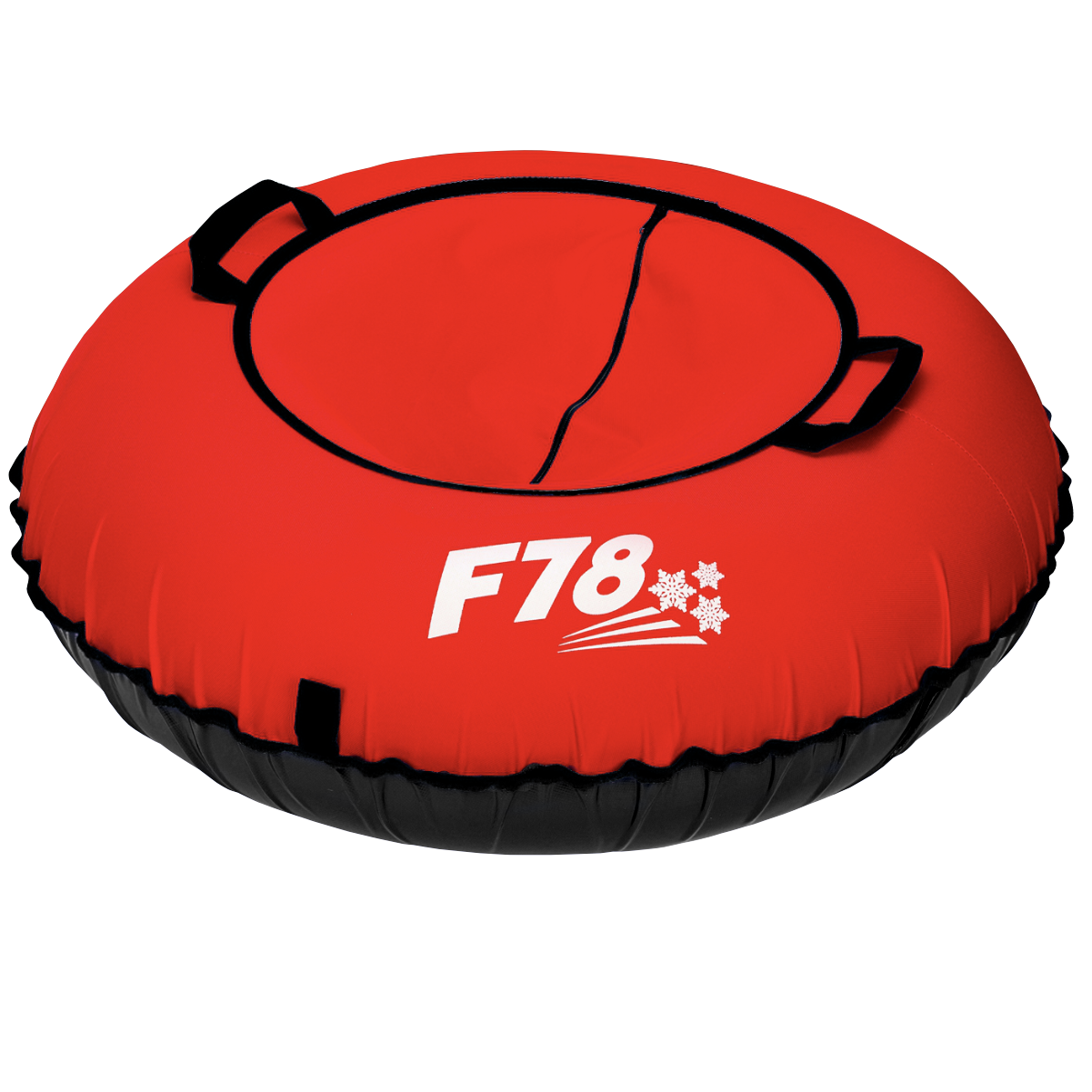 Санки надувные ватрушка F78 красная 85 см - фото 1