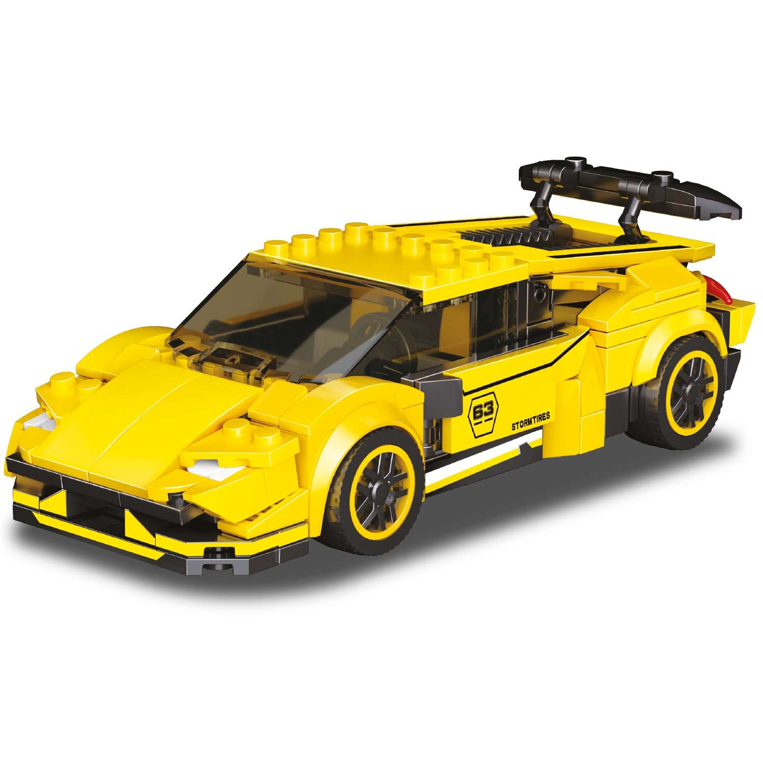 Конструктор Mioshi Гонка: Жёлтый спорткар328 деталей 17 см - фото 1