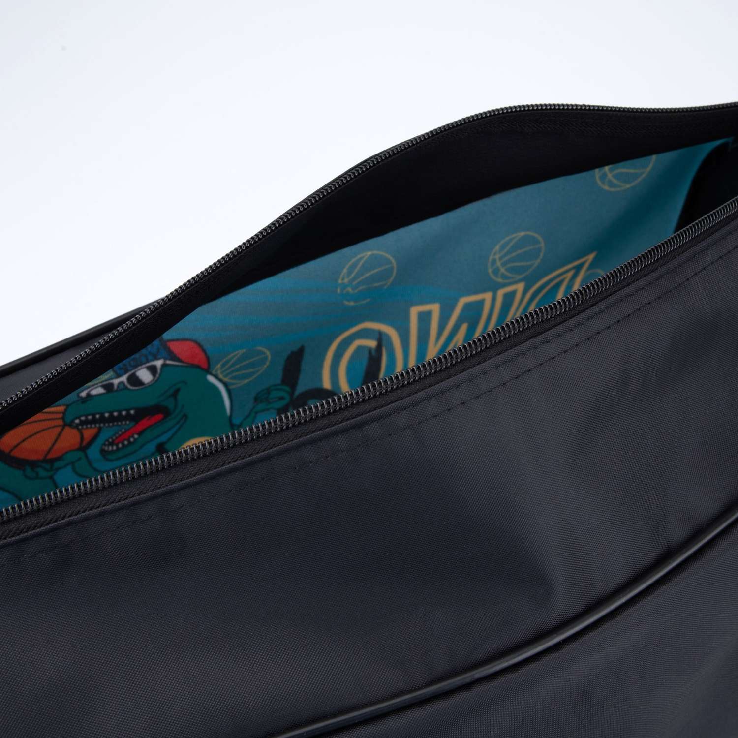 Сумка NAZAMOK спортивная на молнии наружный карман цвет синий/чёрный - фото 4