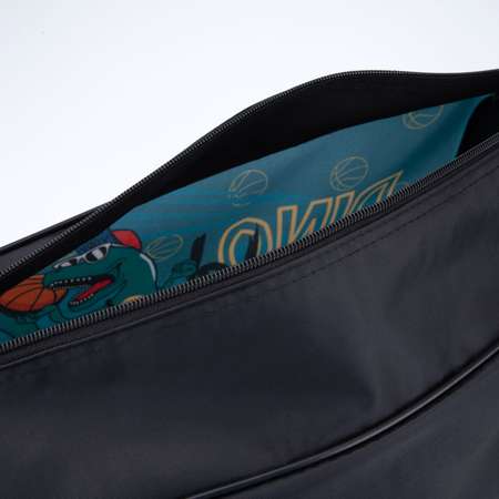 Сумка NAZAMOK спортивная на молнии наружный карман цвет синий/чёрный