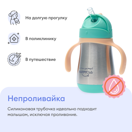 Термос NappyClub термобутылка непроливайка