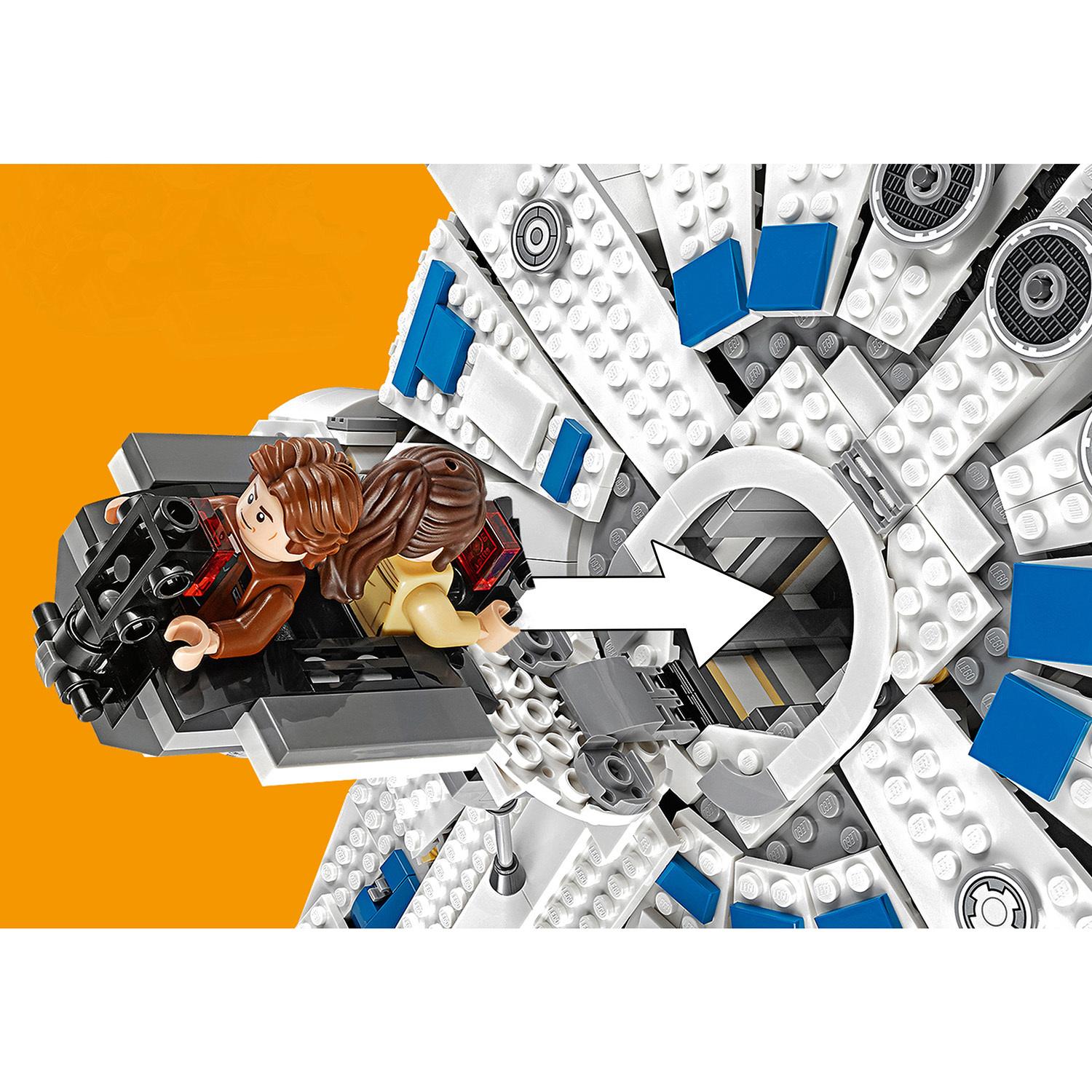 Конструктор LEGO Star Wars Сокол Тысячелетия Дуга Кесселя блочный - фото 11