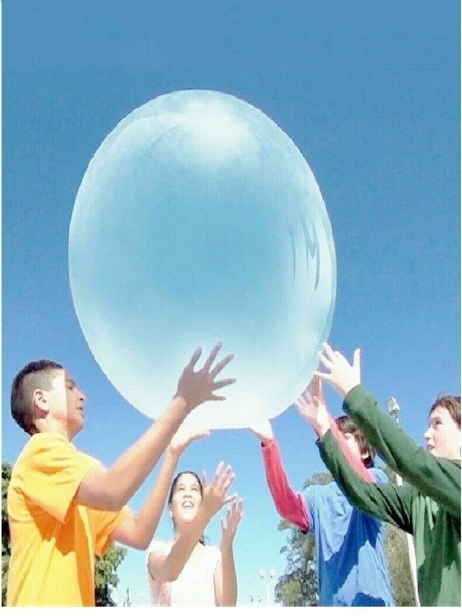 Мяч-прыгун эластичный RIKI TIKI Волшебный шар с адаптером 80 см фиолетовый - фото 5