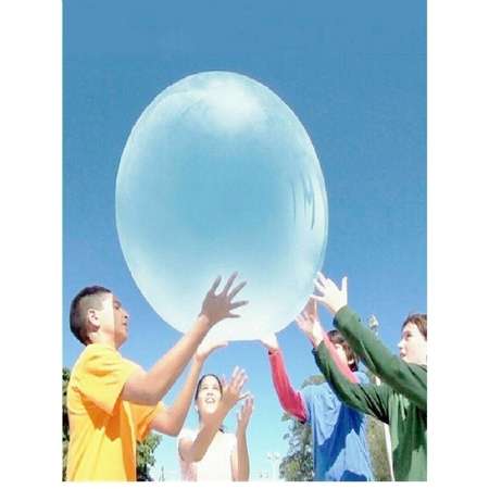 Мяч-прыгун эластичный RIKI TIKI Волшебный шар с адаптером 80 см фиолетовый