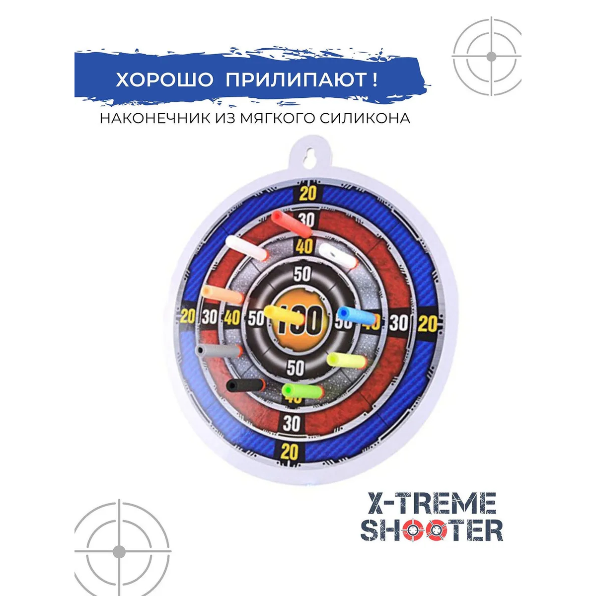 Патроны мягкие X-Treme Shooter с присосками пули пульки стрелы для бластера Nerf пистолета Нерф 30 шт - фото 4