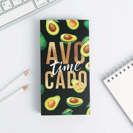 Блок ArtFox бумаг для записей и ручка Avocado time