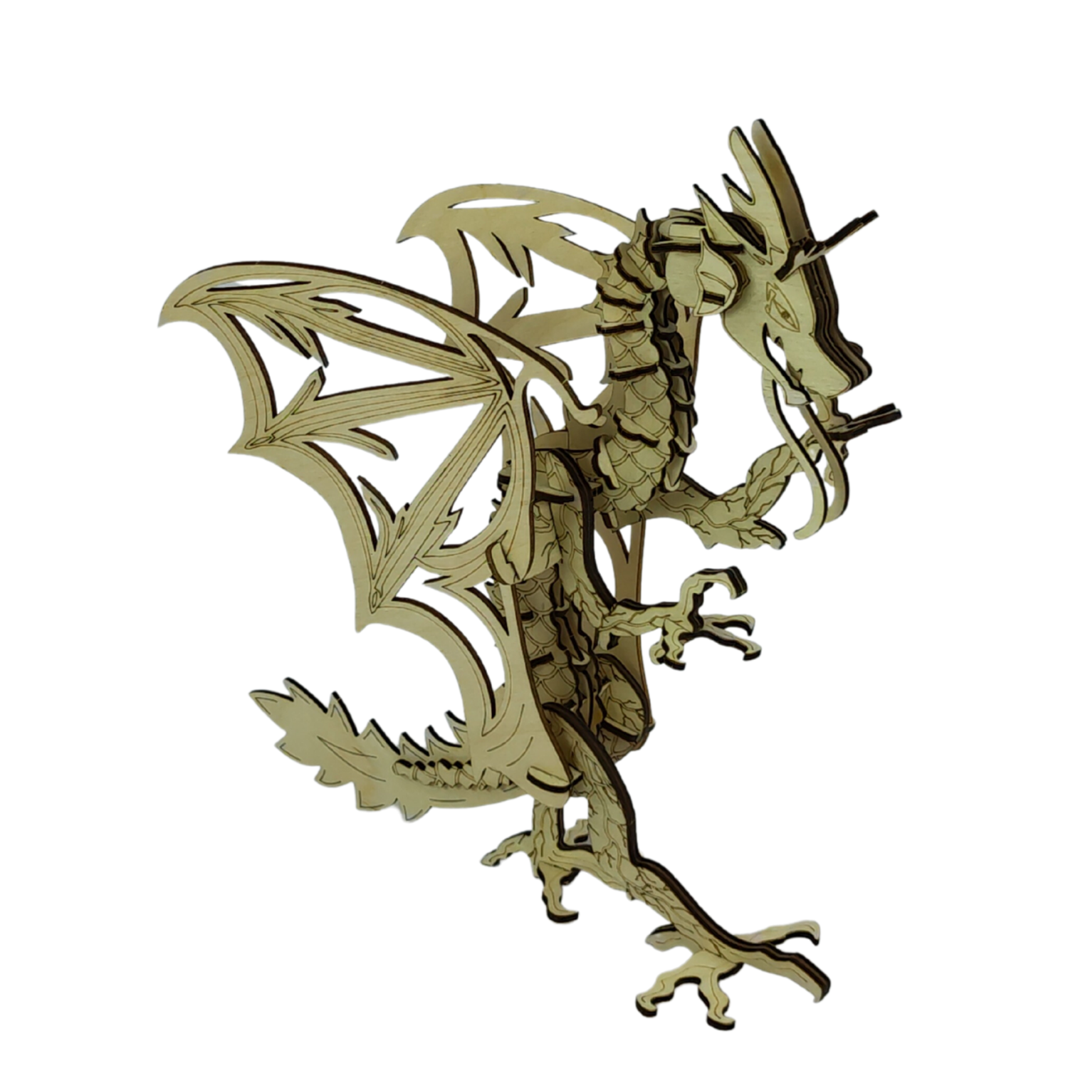 Сборная модель My_derevo Деревянный Дракон Игрушка Статуэтка 2024 - фото 12