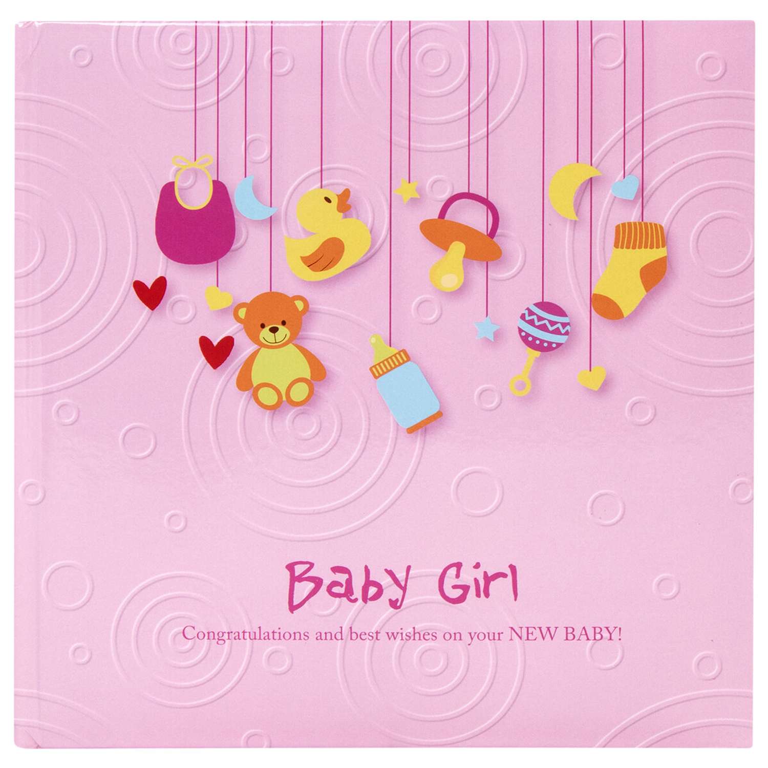 Фотоальбом Brauberg Baby Girl на 200 фото 10*15см твердая обложка бокс розовый - фото 2