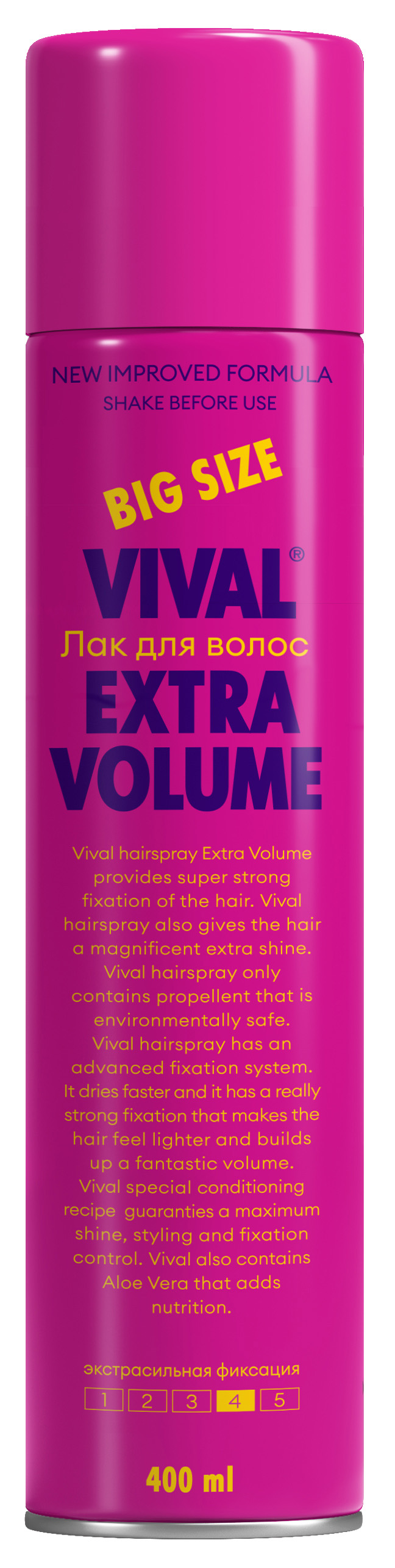 Лак для волос VIVAL Extra Volume 400 мл - фото 1