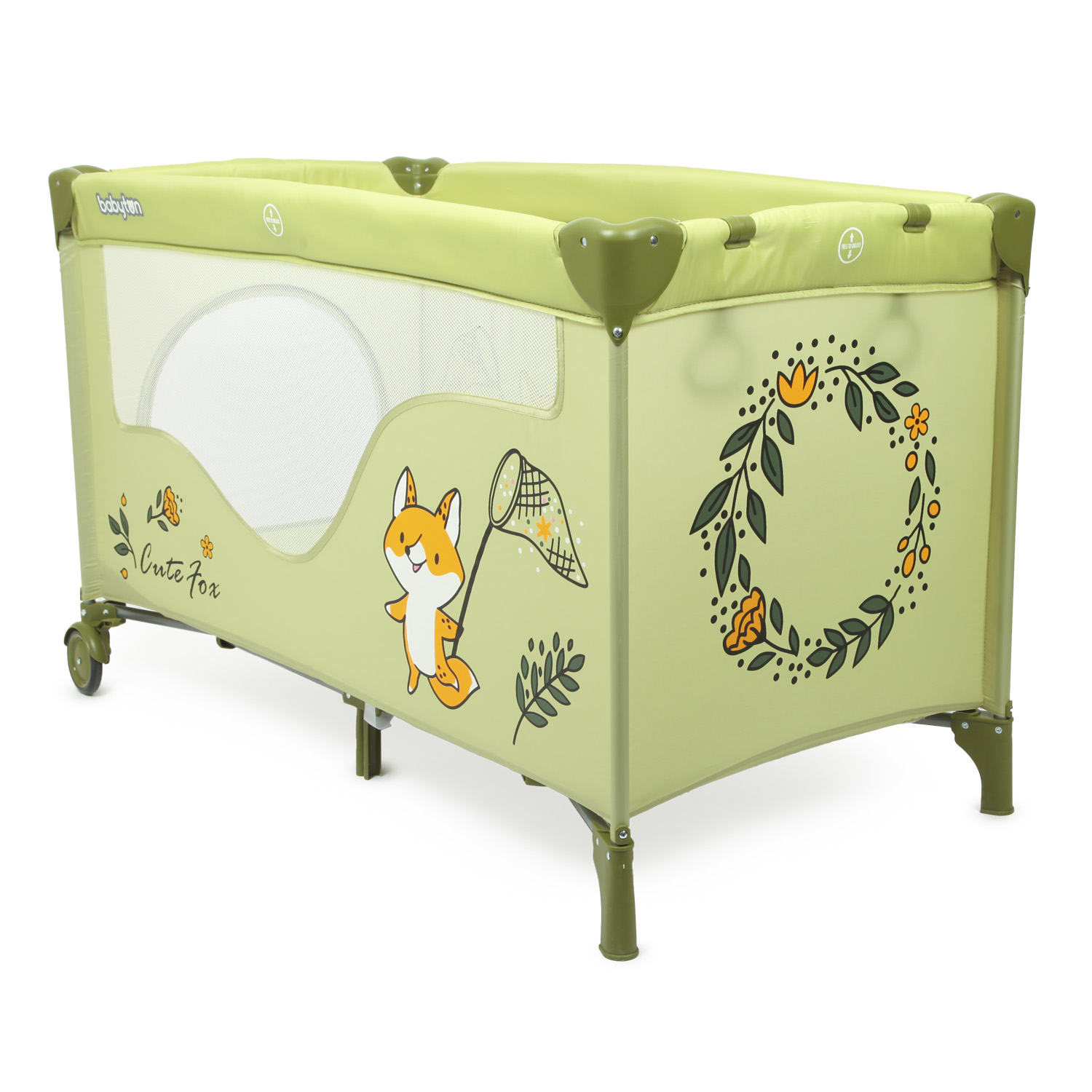 Манеж Babyton Play box Green P612 - фото 4