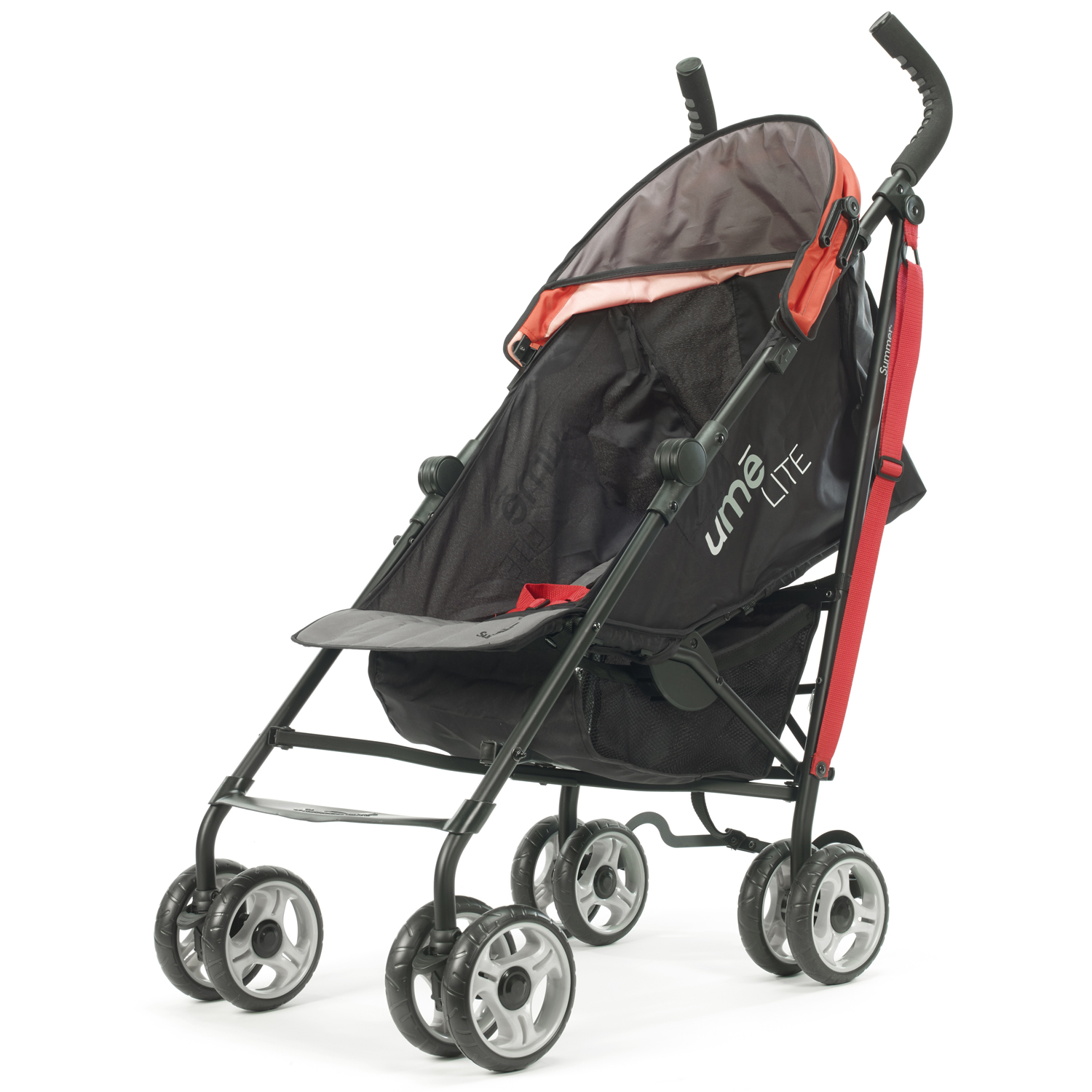 Коляска-трость Summer Infant Ume Lite Чёрно-красная - фото 9