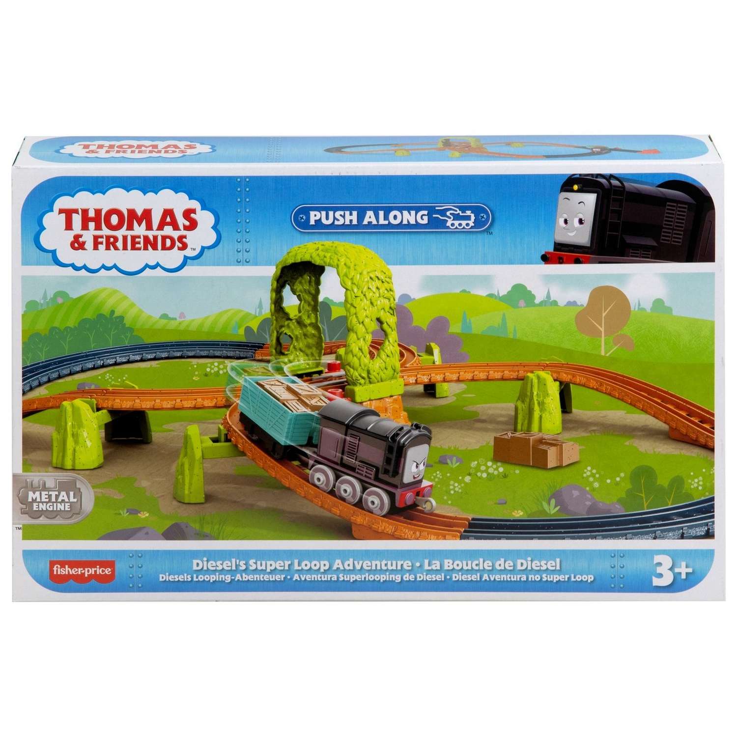 Набор игровой Thomas & Friends Трассы Железная дорога Приключения Дизеля в супер петле HGY85 HGY82 - фото 2