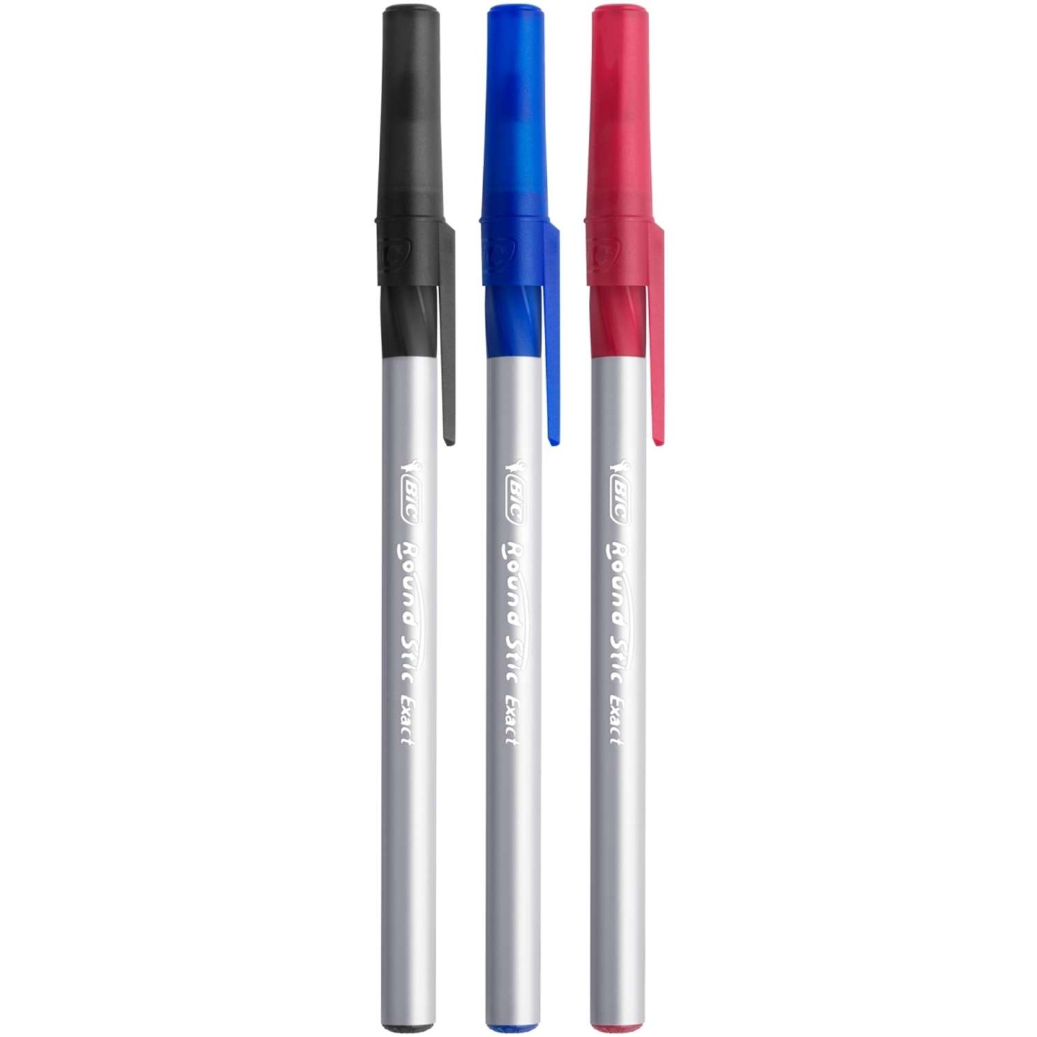 Ручка шариковая BIC Round Stic Exact синий 4 шт - фото 5