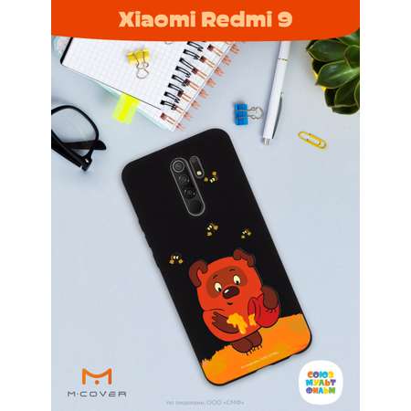 Силиконовый чехол Mcover для смартфона Xiaomi Redmi 9 Союзмультфильм Медвежонок и мед