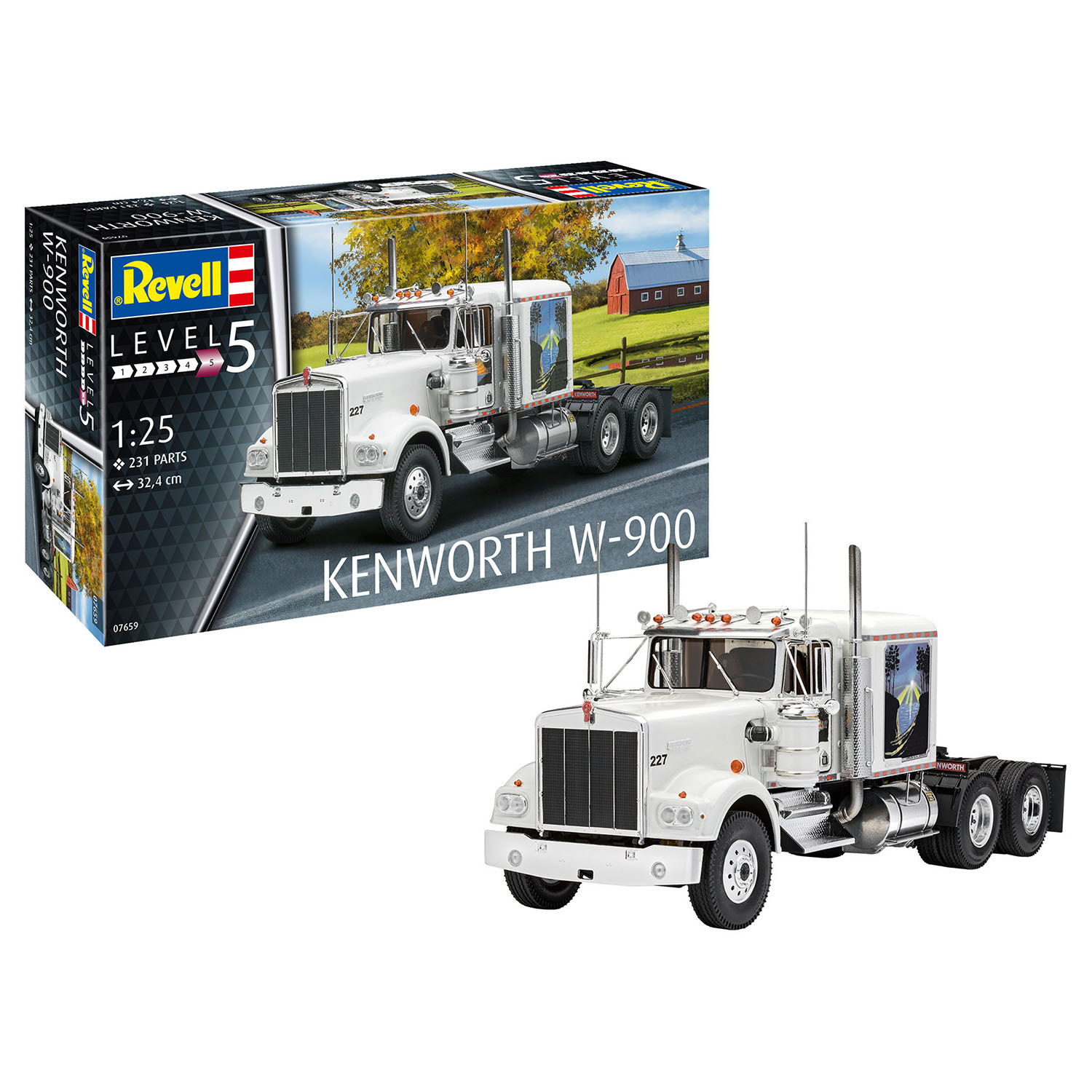 Модель для сборки Revell Грузовик Kenworth W-900 07659 - фото 3