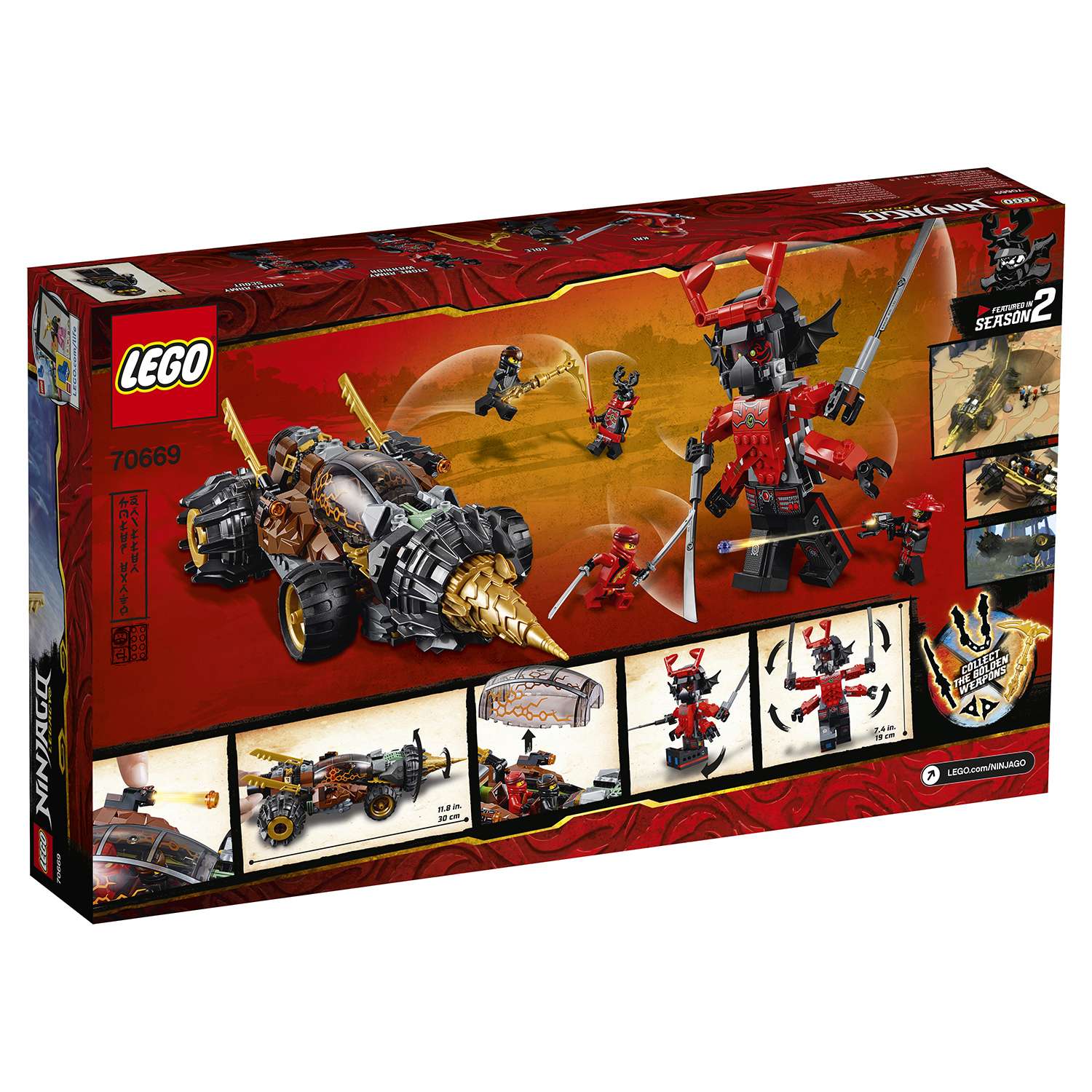 Конструктор LEGO Ninjago Земляной бур Коула 70669 - фото 3