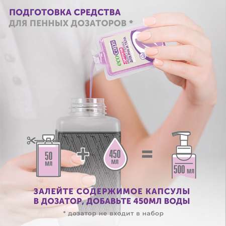 Мыло-пенка детская EcoCaps концентрат в капсулах 3 шт с ароматом Bubble Gum