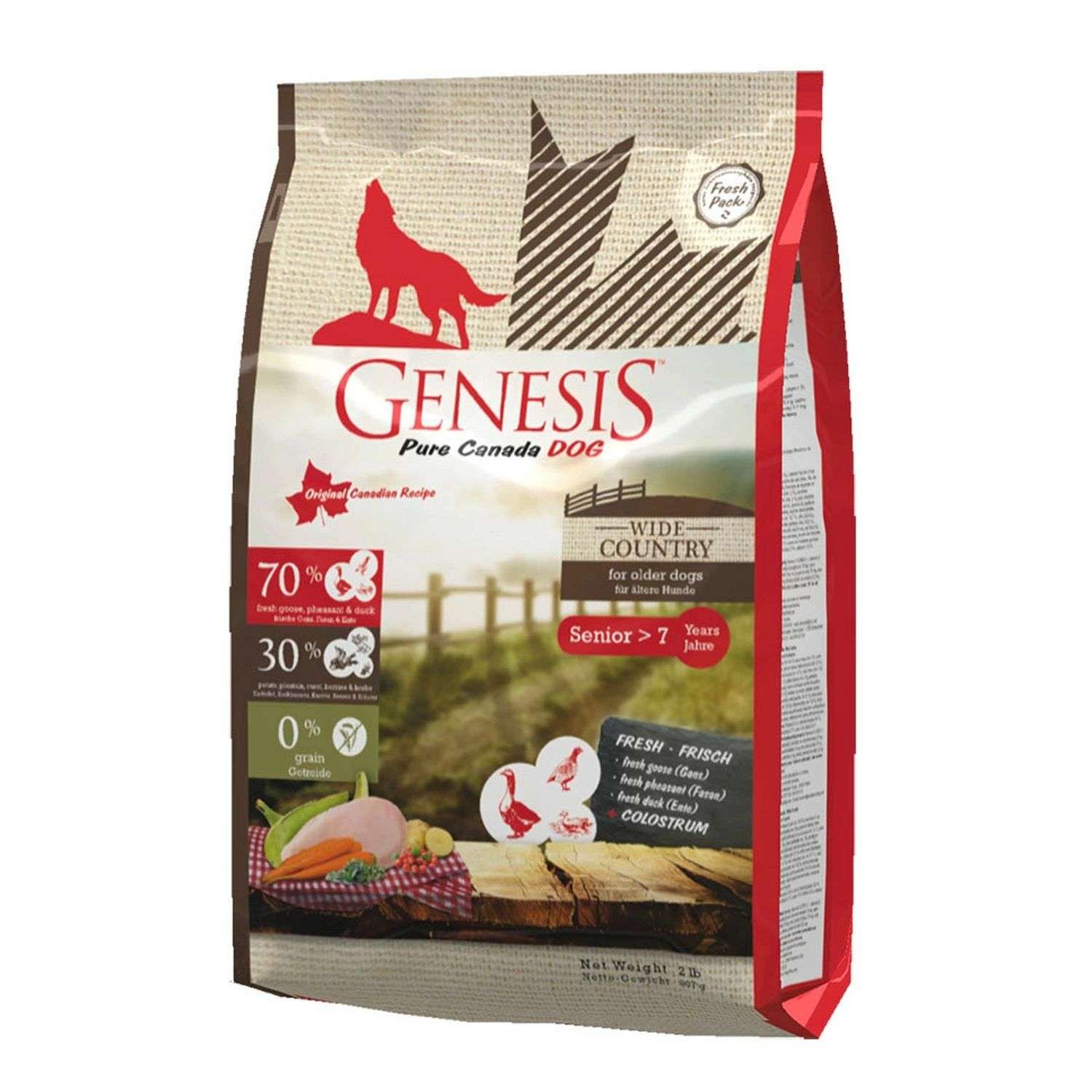 Корм для собак Genesis Pure Canada Wide Country Senior с мясом гуся фазана утки и курицы 907г - фото 1