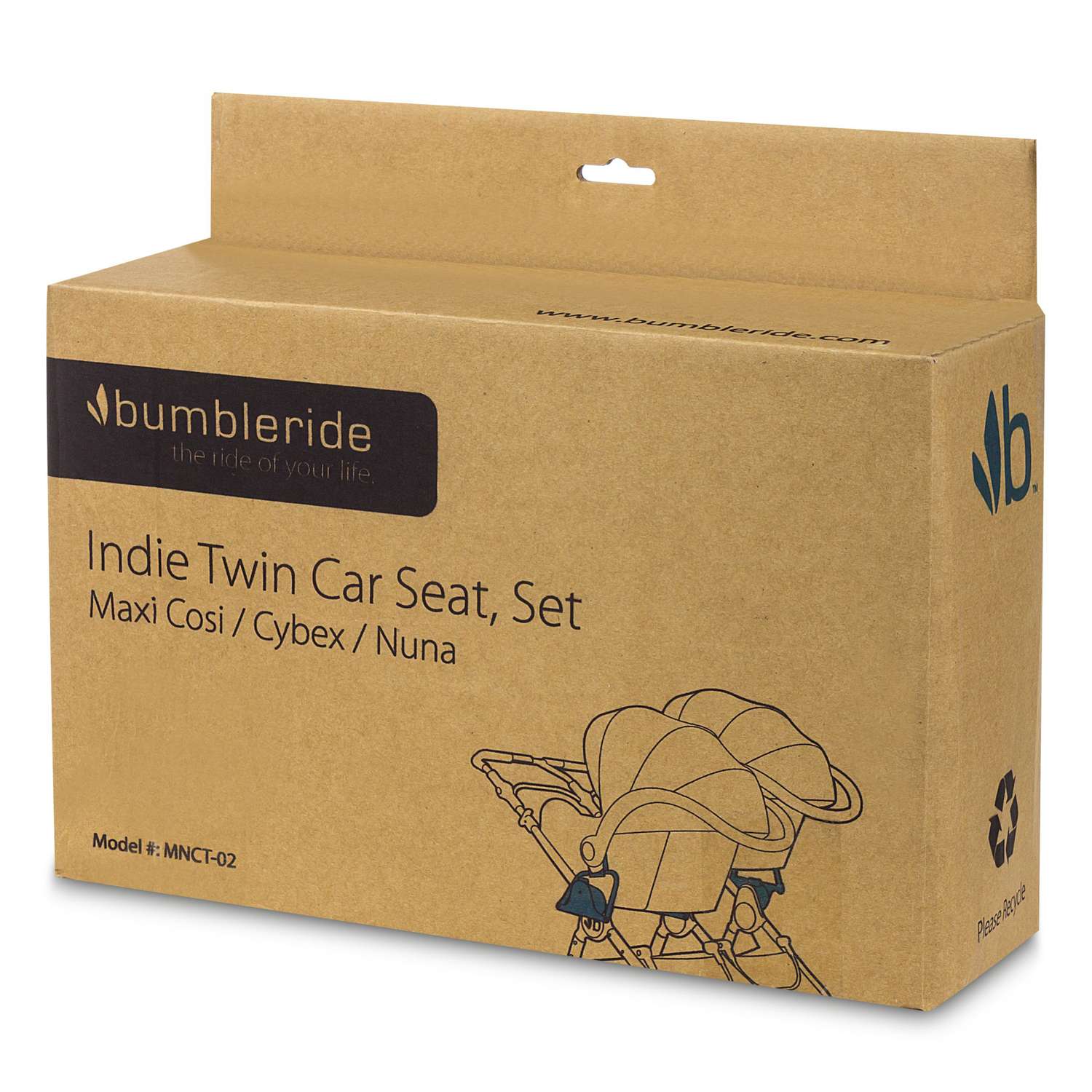 Адаптер Bumbleride Indie Twin car seat Adapter single нижний - фото 2