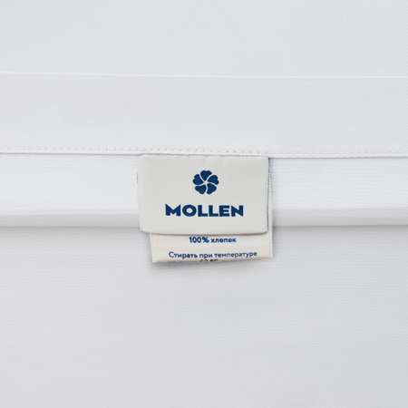 Простыня жемчужно-белая Mollen 160х200х35